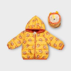 RO+ME Baby Waterproof Insulated Puffer Jacket with Character Hood